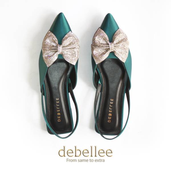 Debellee Mesh Bow Pumps