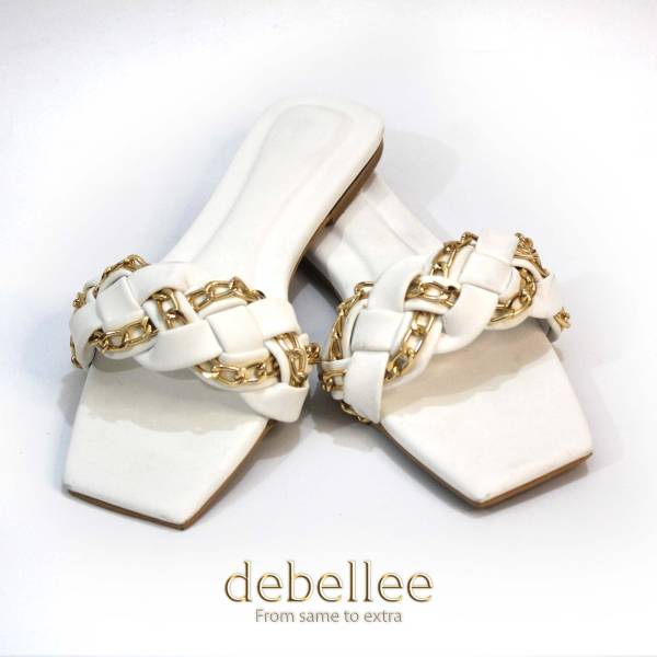 Debellee Solid Chain Slippers