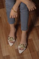 Debellee pointy studded sliders