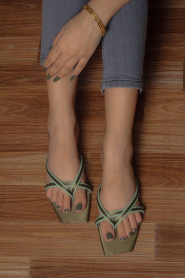 Debellee Stripey Flats - Image 3